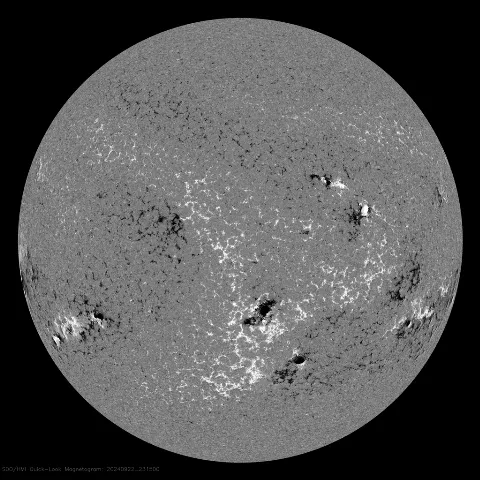 Image of Sun's magnetic field