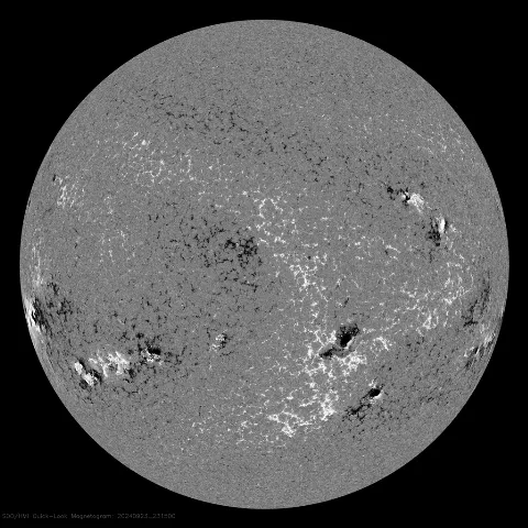 Image of Sun's magnetic field