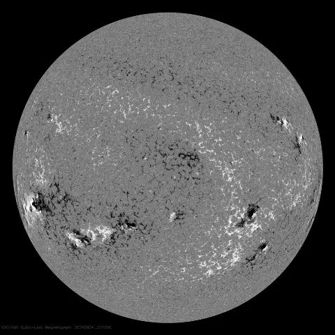 Image of Sun's magnetic field