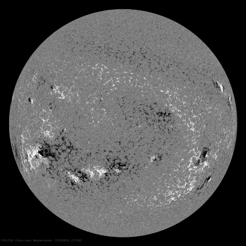 Image of Sun's magnetic field