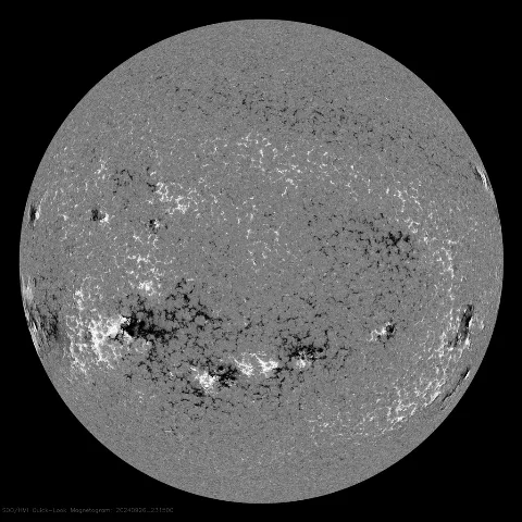 Image of Sun's magnetic field