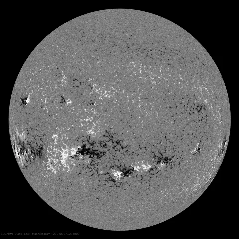 Image of Sun's magnetic field