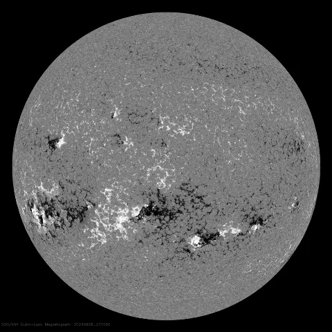 Image of Sun's magnetic field