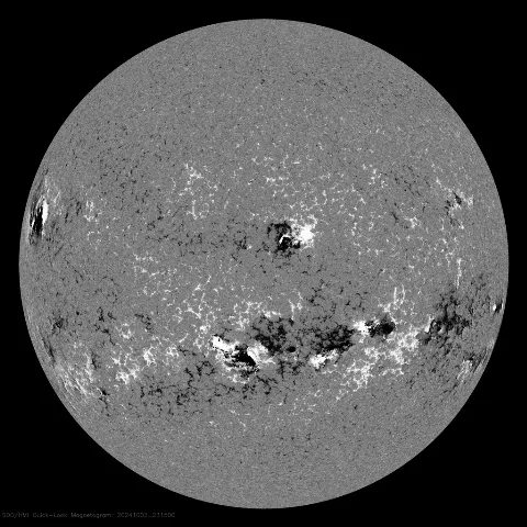 Image of Sun's magnetic field