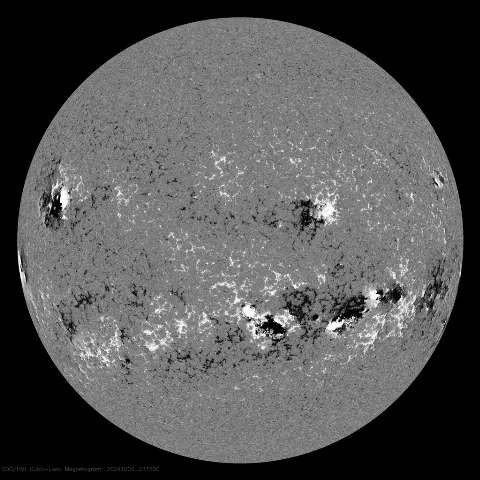 Image of Sun's magnetic field