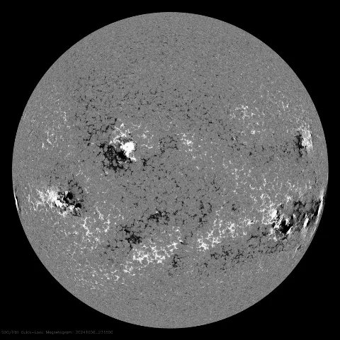 Image of Sun's magnetic field