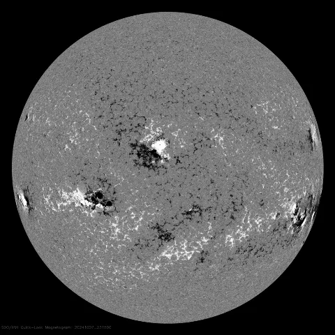 Image of Sun's magnetic field