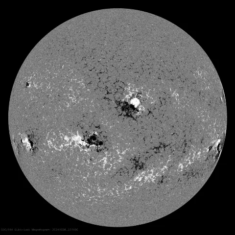 Image of Sun's magnetic field