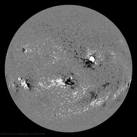 Image of Sun's magnetic field