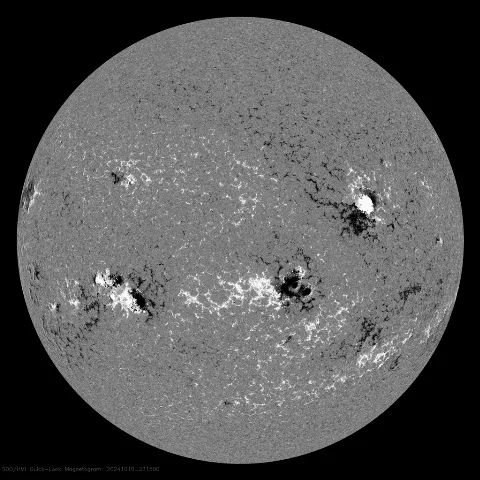 Image of Sun's magnetic field