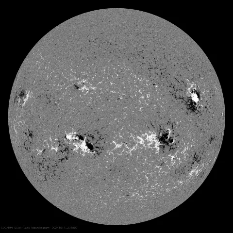 Image of Sun's magnetic field