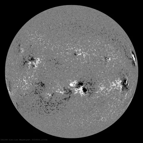 Image of Sun's magnetic field