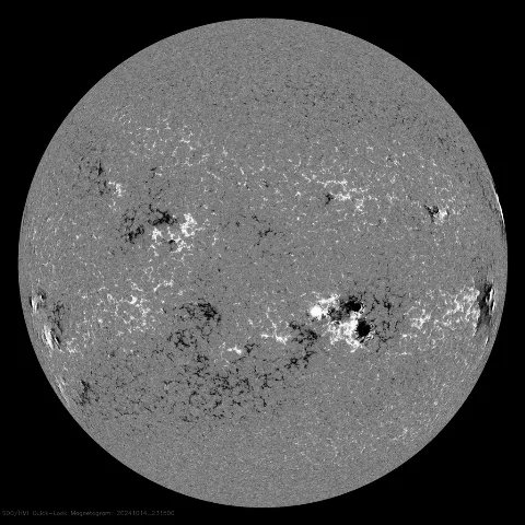 Image of Sun's magnetic field