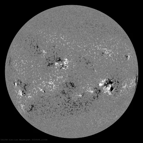 Image of Sun's magnetic field