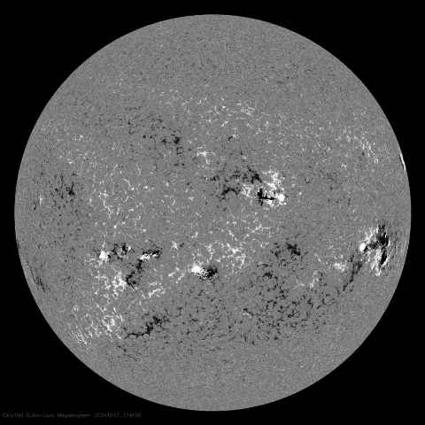 Image of Sun's magnetic field