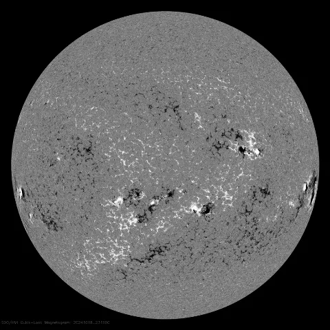 Image of Sun's magnetic field