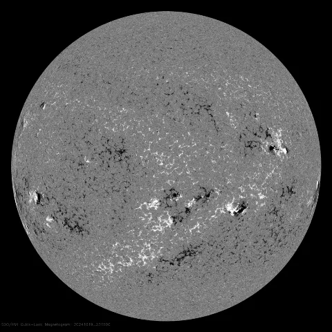 Image of Sun's magnetic field