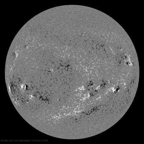 Image of Sun's magnetic field