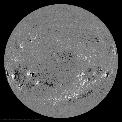 Image of Sun's magnetic field