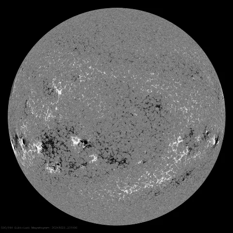 Image of Sun's magnetic field