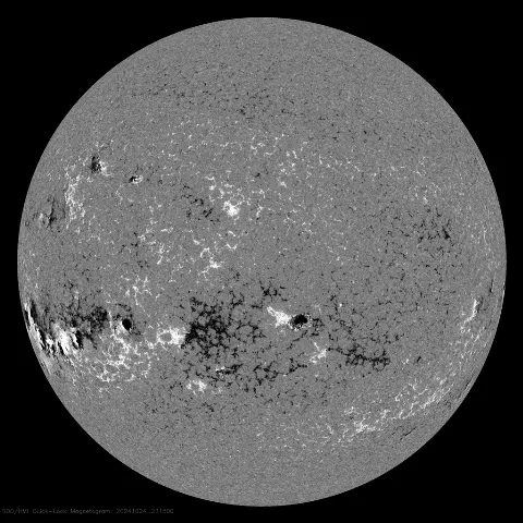 Image of Sun's magnetic field