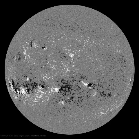 Image of Sun's magnetic field