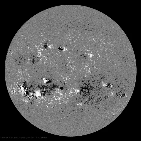 Image of Sun's magnetic field