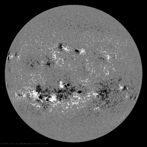 Image of Sun's magnetic field