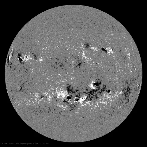 Image of Sun's magnetic field