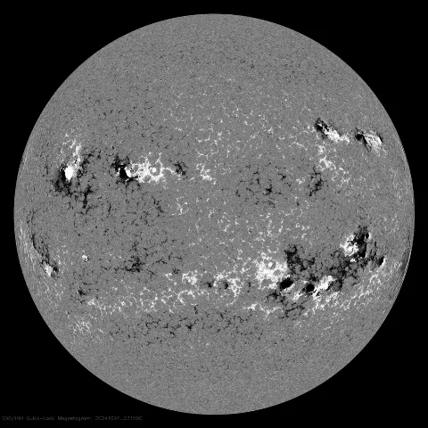 Image of Sun's magnetic field