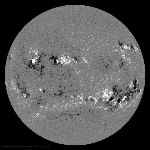 Image of Sun's magnetic field