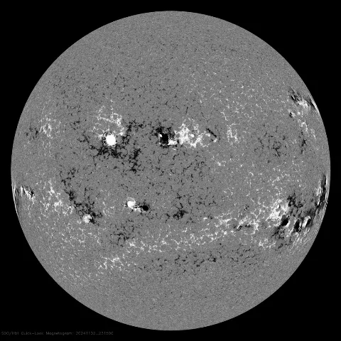 Image of Sun's magnetic field