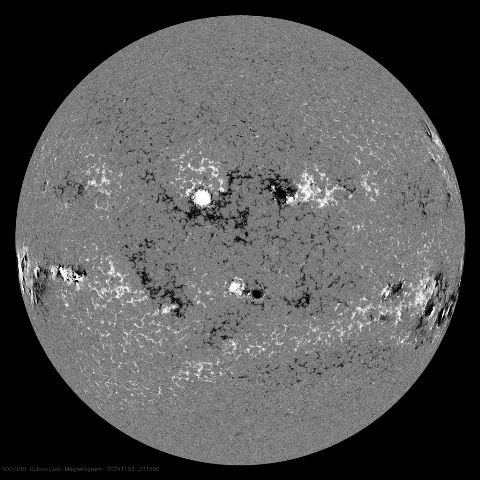 Image of Sun's magnetic field