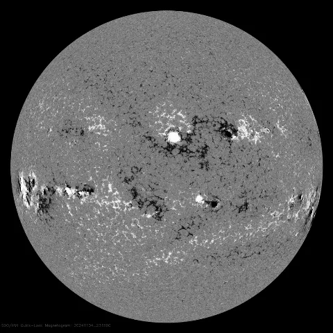 Image of Sun's magnetic field