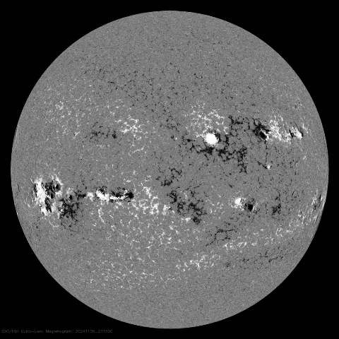 Image of Sun's magnetic field