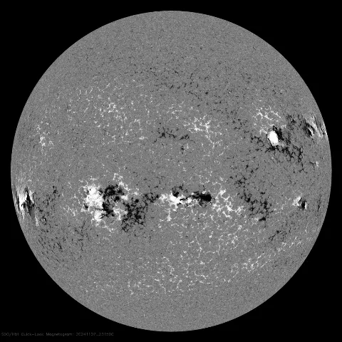 Image of Sun's magnetic field