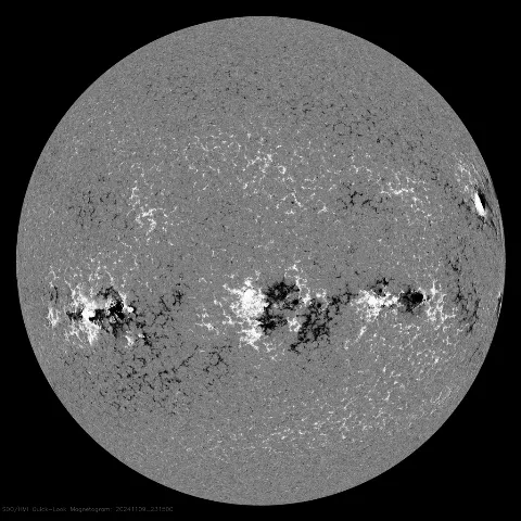 Image of Sun's magnetic field