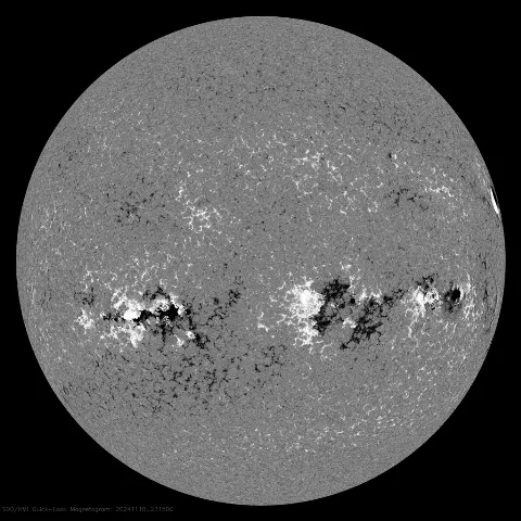 Image of Sun's magnetic field