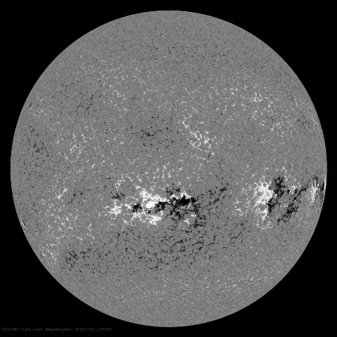 Image of Sun's magnetic field