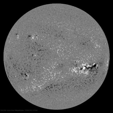 Image of Sun's magnetic field