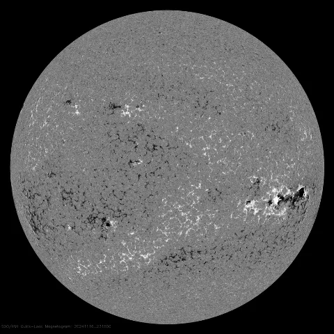 Image of Sun's magnetic field