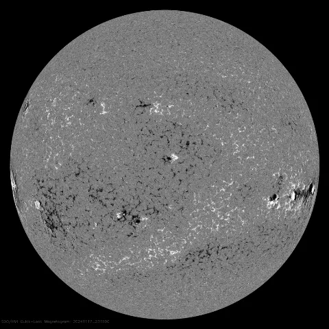 Image of Sun's magnetic field