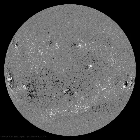 Image of Sun's magnetic field