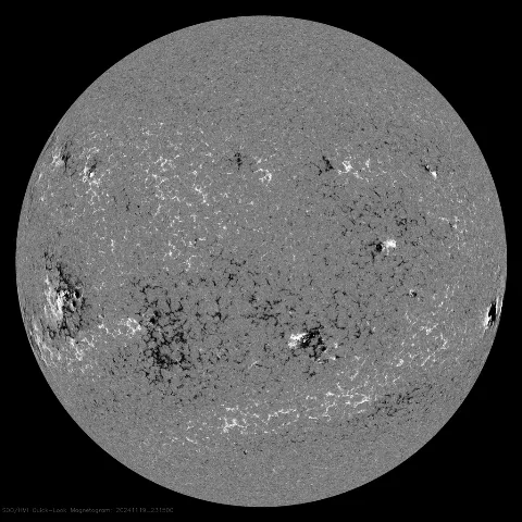 Image of Sun's magnetic field