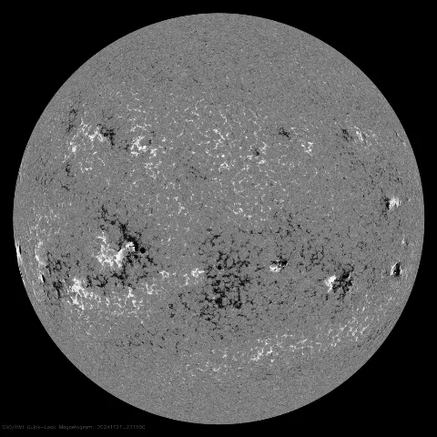 Image of Sun's magnetic field