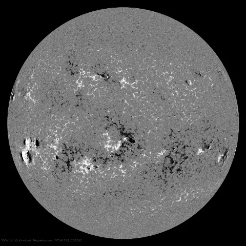 Image of Sun's magnetic field