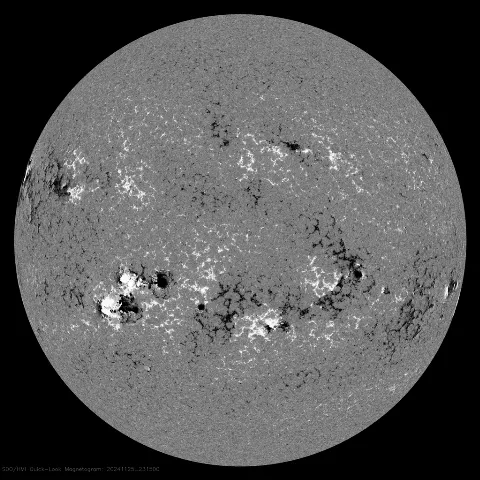 Image of Sun's magnetic field