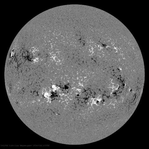 Image of Sun's magnetic field