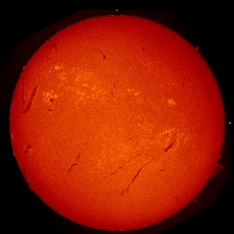 Image of Sun's chromosphere