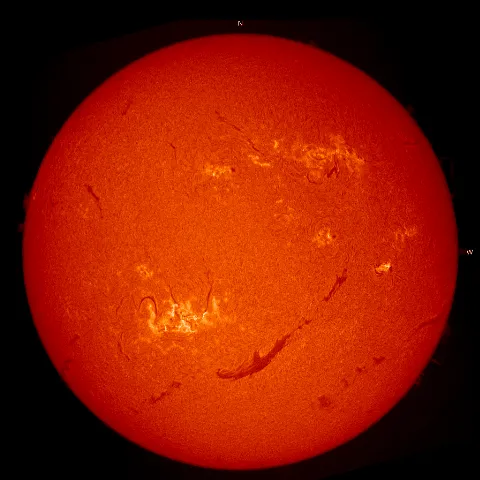 Image of Sun's chromosphere